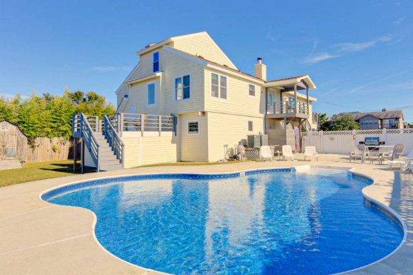Sandbridge Beach rental with private pool