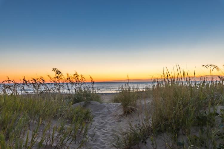 beach at sunset