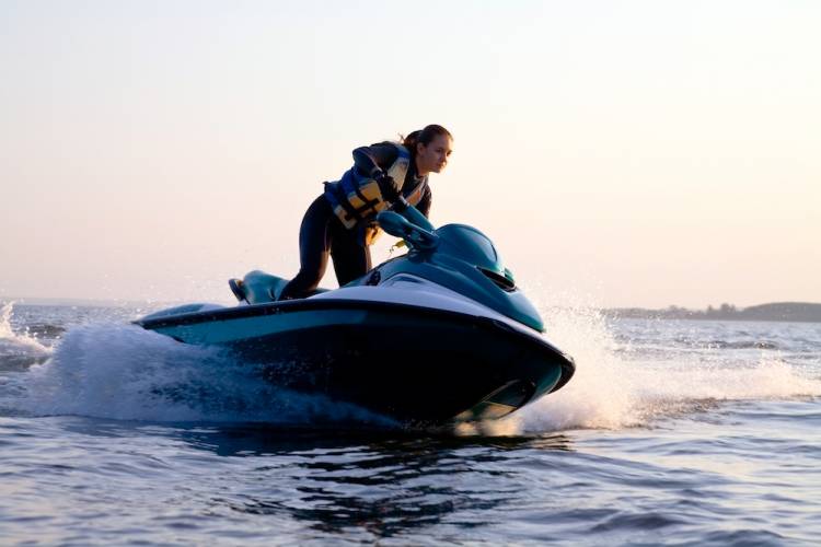 jet ski on the water