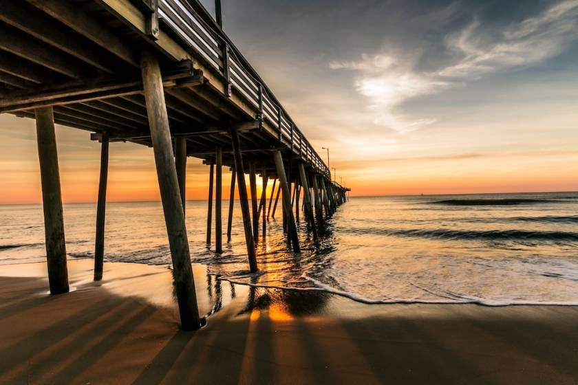A summer day on Virginia Beach.